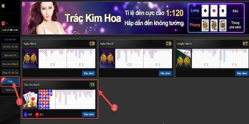 Cách chơi Trác Kim Hoa của vk1769 trên máy tính khá đơn giản